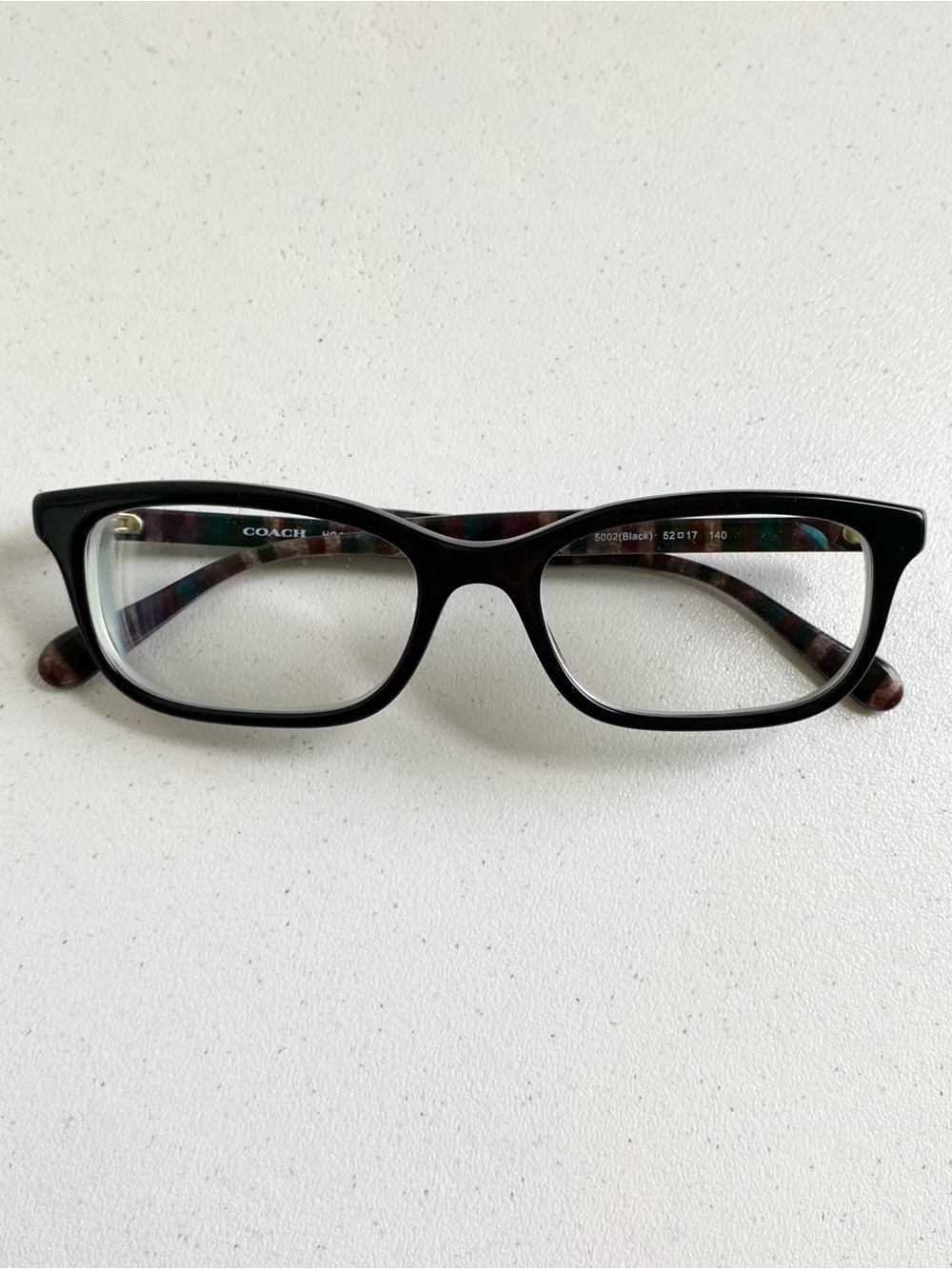 Coach HC6174 5002 Black Rectangular Glasses